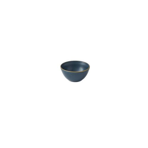 Stonecast Blueberry Snack Bowl van Churchill, 400 ml, set van 12. Handgemaakte snackschaal in een rijke blauwe kleur, ideaal voor het serveren van kleine hapjes en snacks. Duurzaam en stijlvol, perfect voor gebruik in de horeca.
