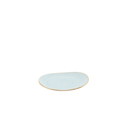Churchill Stonecast Duck Egg bord 18,5 x 15,5 cm – eendenblauw porseleinen bordje voor hotels en brasseries