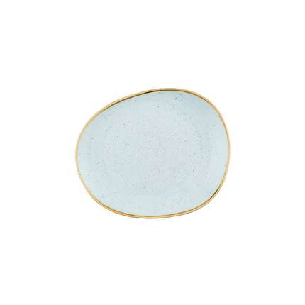 Churchill Stonecast Duck Egg bord 26 x 21,8 cm – eendenblauw porseleinen bord voor buffetten