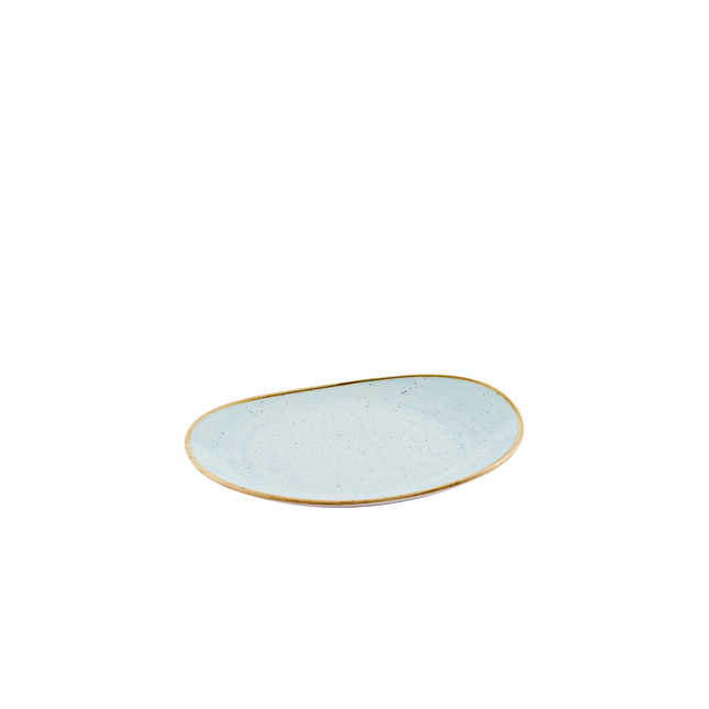 Churchill Stonecast Duck Egg bord 26 x 21,8 cm – eendenblauw porseleinen bord voor cafes en bars