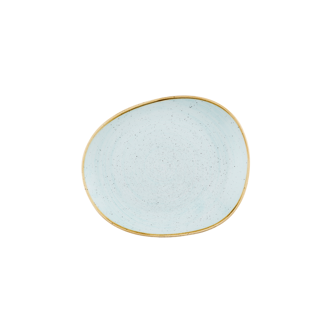 Churchill Stonecast Duck Egg bord 26 x 21,8 cm – eendenblauw porseleinen bord voor buffetten