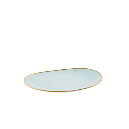 Churchill Stonecast Duck Egg serveerschaal 34,5 x 23,5 cm – eendenblauw porseleinen schaal voor bijgerechten
