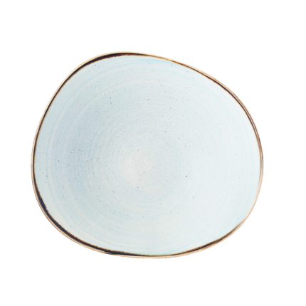 Churchill Stonecast eendenblauw organische kom 20 cm – porseleinen organische kom, perfect voor hotels en brasseries.