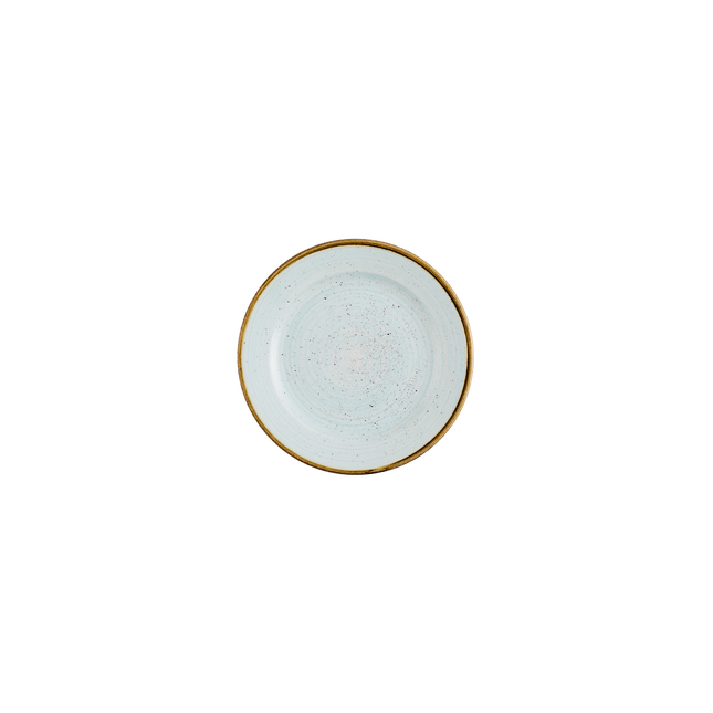 Churchill Stonecast Duck Egg bord met profiel 17 cm – eendenblauw porseleinen bordje voor bijgerechten