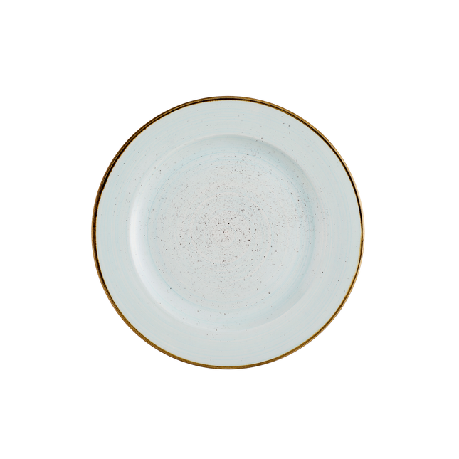 Churchill Stonecast Duck Egg bord met profiel 23,4 cm – eendenblauw porseleinen bord voor presentaties