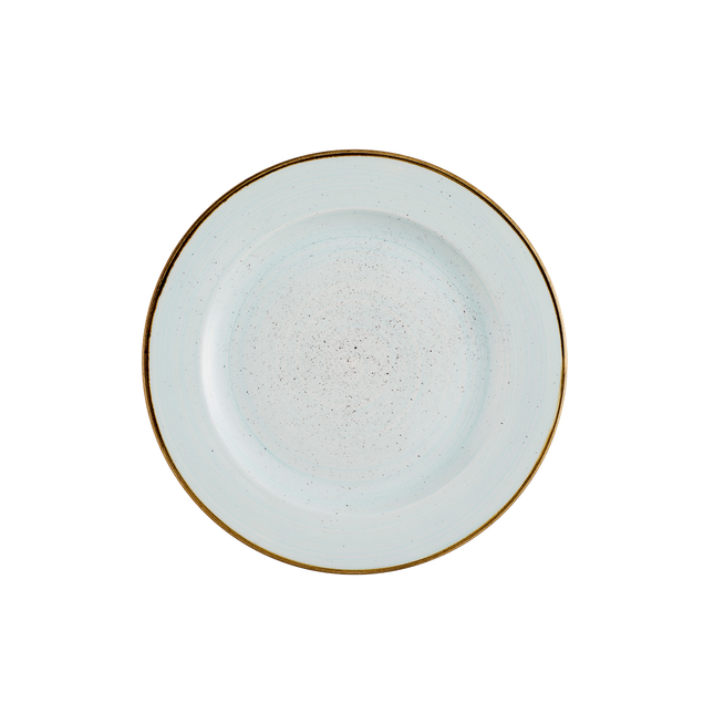 Churchill Stonecast Duck Egg bord met profiel 26,1 cm – eendenblauw porseleinen bord voor hoofdgerechten
