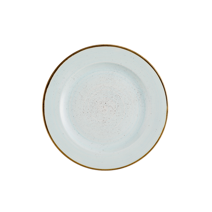 Churchill Stonecast Duck Egg bord met profiel 27,6 cm – eendenblauw porseleinen bord voor buffetten