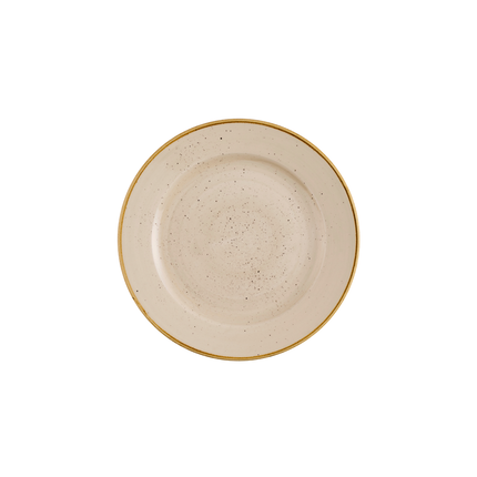 Churchill Stonecast Nutmeg Cream bord met profiel 26,1 cm – nootmuskaatcrème porseleinen bord voor hoofdgerechten