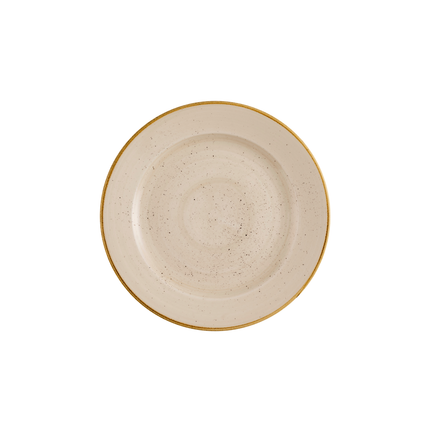 Churchill Stonecast Nutmeg Cream bord met profiel 27,6 cm – nootmuskaatcrème porseleinen bord voor buffetten