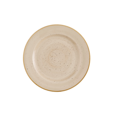 Churchill Stonecast Nutmeg Cream bord met profiel 30,5 cm – nootmuskaatcrème porseleinen bord voor restaurants