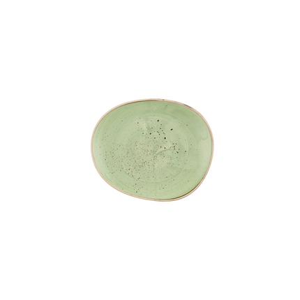 Churchill Stonecast Sage Green bord 18,5 x 15,5 cm – saliegroen porseleinen bordje voor restaurants