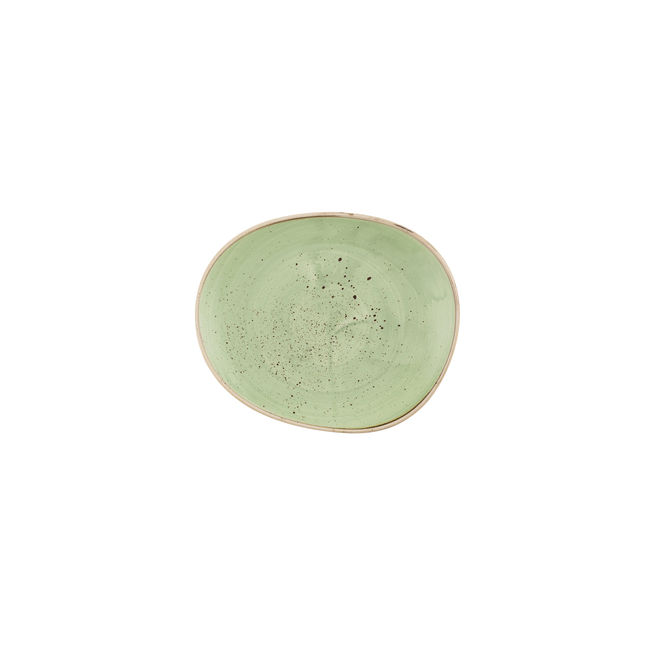 Churchill Stonecast Sage Green bord 18,5 x 15,5 cm – saliegroen porseleinen bordje voor restaurants