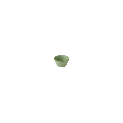 Churchill Stonecast Sage Green Sauce Dish 90 ml – set van 12 sauskommetjes in een rustieke saliegroene tint, perfect voor het serveren van sauzen, dips of dressings in een stijlvolle horeca-omgeving.