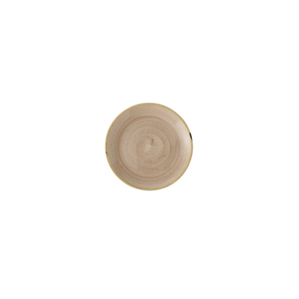 Churchill Stonecast Truffle coupebord 16,5 cm – truffelbruin gespikkeld bordje voor tapas en desserts