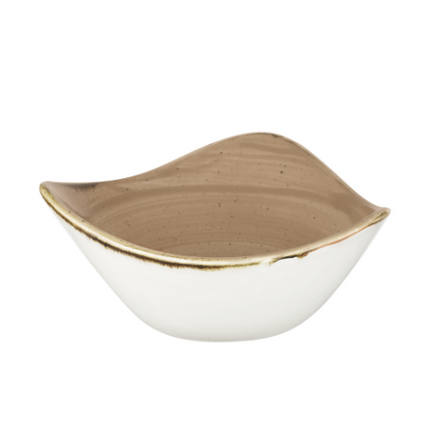 Churchill Stonecast Truffle Lotus kom 15,3 cm – truffelbruin gespikkeld kommetje voor amuses