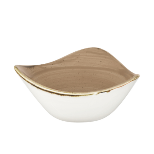 Churchill Stonecast Truffle Lotus kom 15,3 cm – truffelbruin gespikkeld kommetje voor amuses