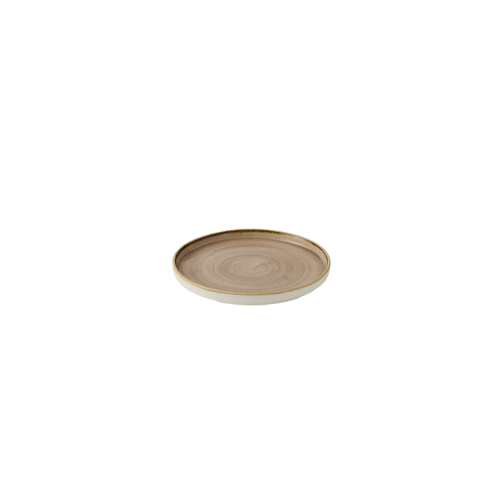 Churchill Stonecast Truffle bord met rand 21 cm – truffelbruin gespikkeld bord voor de horeca