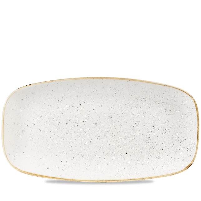 Stonecast BarleyWhite Oblong Plate 35.5 x 18.9cm 6/box