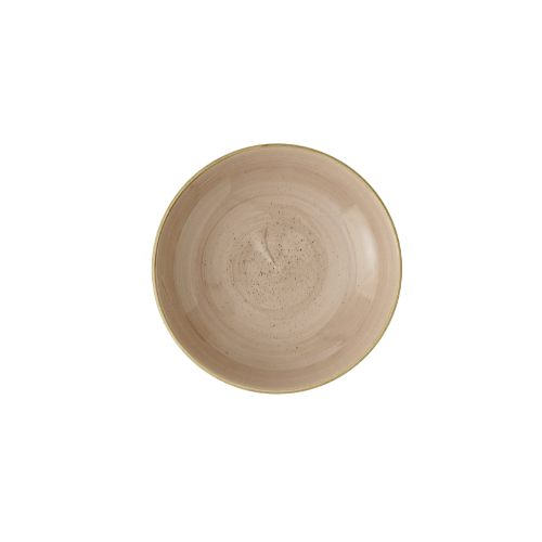Churchill Stonecast Truffle coupekom 24,8 cm – truffelbruin gespikkeld kom voor pasta en salade