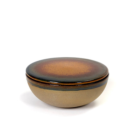 Surface Bowl + Lid Grey/Rusty Brown L 13 W 13 H 5 cm 4/Box – Serax