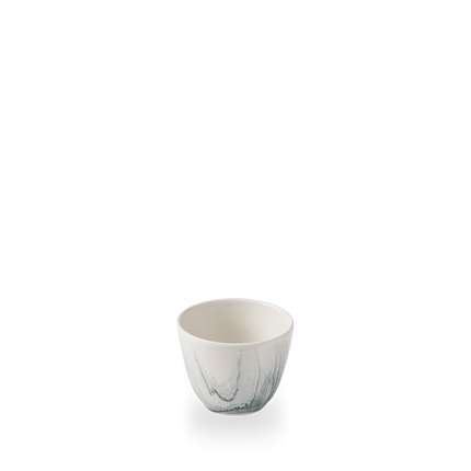 Churchill Tide Black Contour chipmok 290 ml – zwart porseleinen koffiemok met swirl voor cafes en bars