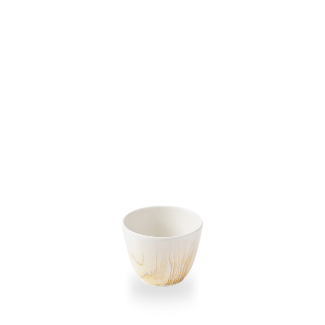 Churchill Tide Gold Contour chipmok 290 ml – goudkleurig porseleinen mok met swirl voor cafes en bars