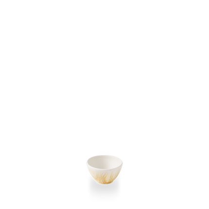 Churchill Tide Gold Contour dippot 60 ml – goudkleurig porseleinen sausbakje met swirl voor restaurants