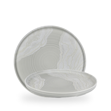 Churchill Tide Grey bord met opstaande rand 26 cm