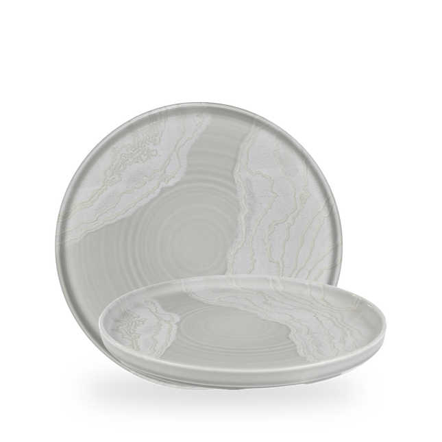 Churchill Tide Grey bord met opstaande rand 26 cm