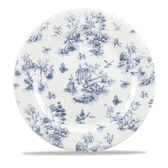 Churchill Toile Prague Profile bord Ø 30 cm – porseleinen bord met decoratief patroon voor fine dining