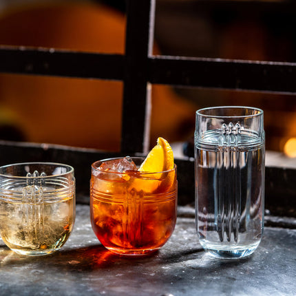 Onis The Gats rocks glas 290 ml – geribbeld tumblerglas voor de bar