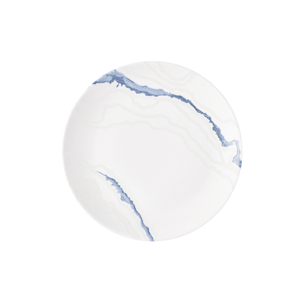 Churchill Tide Accents Blue coupebord 26 cm – porseleinen bord met blauwe accentrand voor fine dining