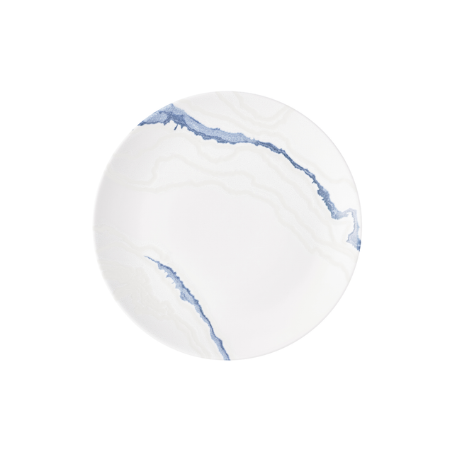 Churchill Tide Accents Blue coupebord 26 cm – porseleinen bord met blauwe accentrand voor fine dining