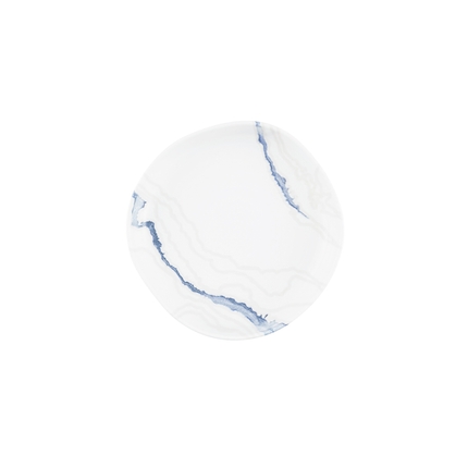 Churchill Tide Accents Blue kom met rand 23 cm – porseleinen kom met blauwe accentrand voor salades en soepen