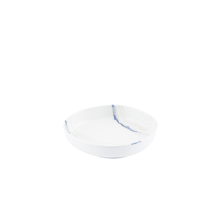 Churchill Tide Accents Blue kom met rand 23 cm – porseleinen kom met blauwe accentrand voor restaurants