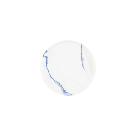 Churchill Tide Accents Blue bord met rand 21 cm – porseleinen bord met blauwe accentrand voor de horeca