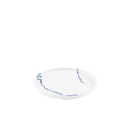 Churchill Tide Accents Blue bord met rand 26 cm – porseleinen bord met blauwe accentrand voor presentaties
