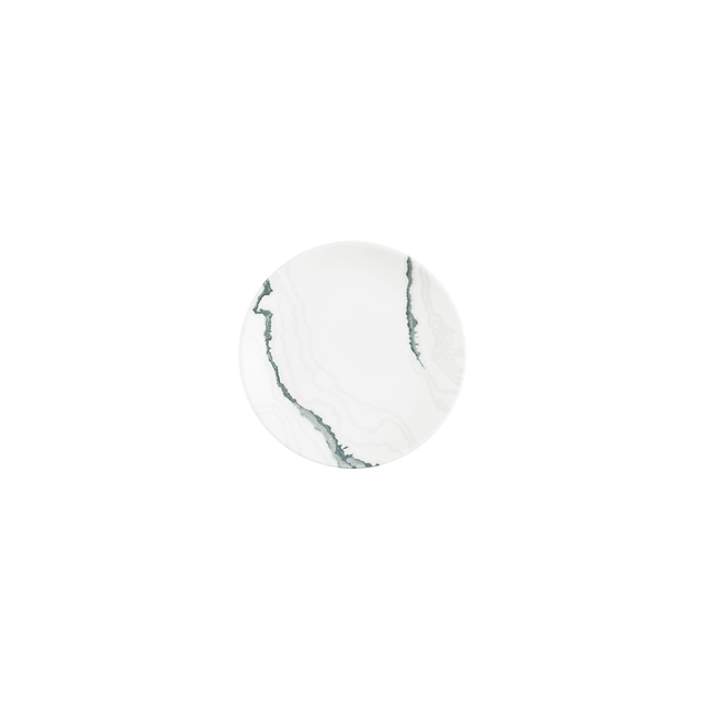 Churchill Tide Accents Green coupebord 16,5 cm – porseleinen bordje met groene accentrand voor hotels en brasseries