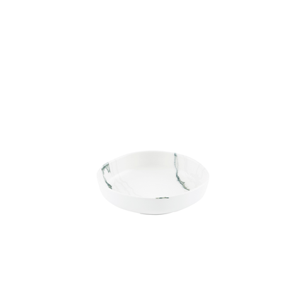 Churchill Tide Accents Green kom met rand 20 cm – porseleinen kom met groene accentrand voor fine dining