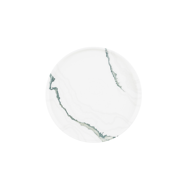 Churchill Tide Accents Green bord met rand 26 cm – porseleinen bord met groene accentrand voor restaurants