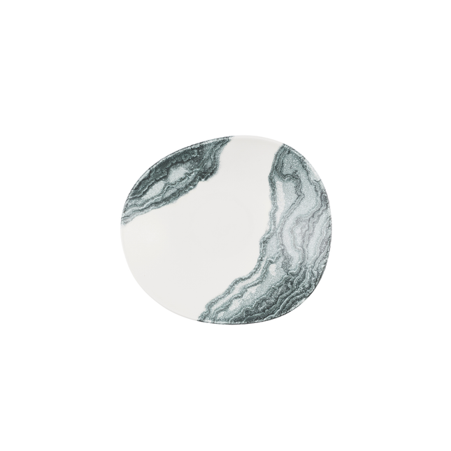 Churchill Tide Black Opal Organic kom 25 cm – zwart porseleinen organische kom voor voorgerechten en tapas