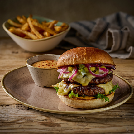 Stonecast Truffle Opal Organic Plate 26 x 21,8 cm 12/box