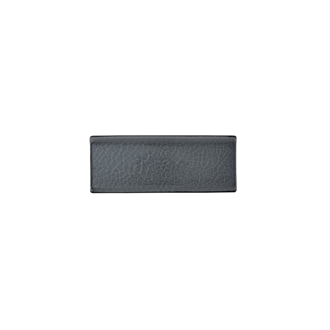Churchill Viana Glass Dusk serveerplank 25 x 9,7 cm – rookgrijze glazen tapasplank voor de horeca