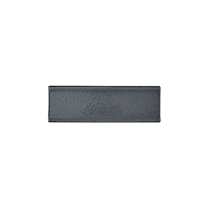 Churchill Viana Glass Dusk serveerplank 30 x 9,7 cm – rookgrijze glazen tapasplank voor proeverijen