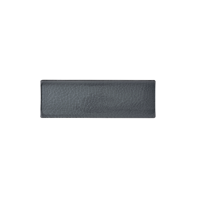 Churchill Viana Glass Dusk serveerplank 33 x 11 cm – rookgrijze glazen serveertray voor de horeca