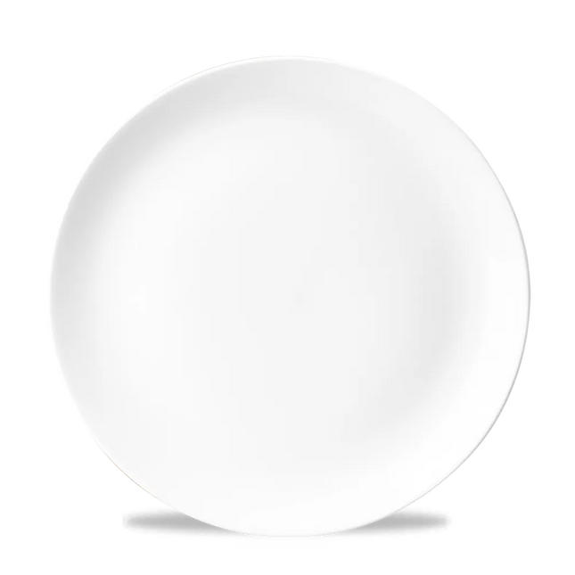 White Evolve Coupe Plate 27 cm 12/box