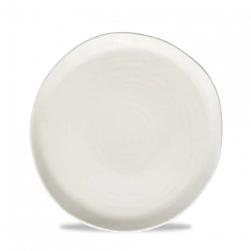 Churchill Envisage White Natural bord Ø 22 cm – wit porseleinen bord met organische rand voor horecazaken