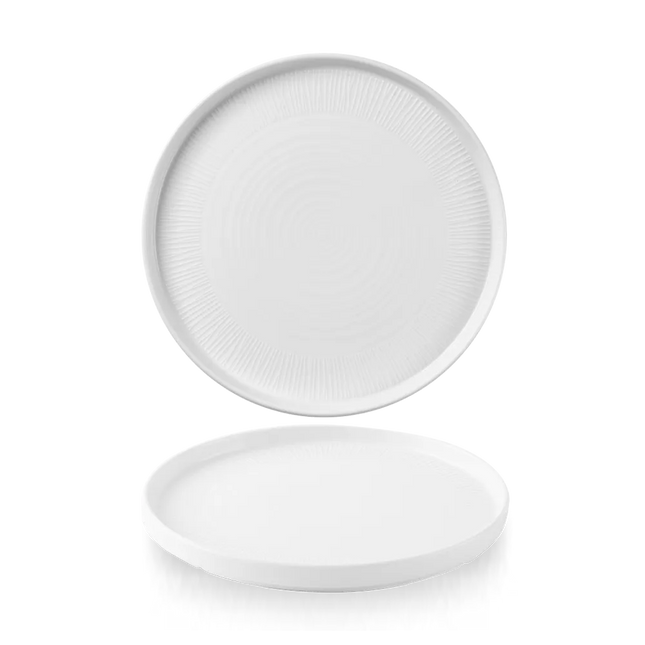Bamboo Ceramic Walled Plate 21cm 6/box