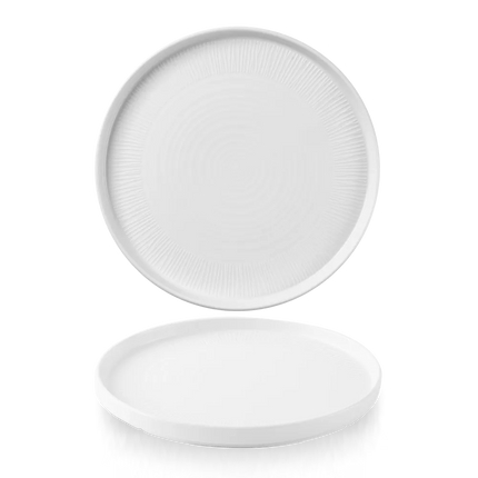 Bamboo Ceramic Walled Plate 26cm 6/box