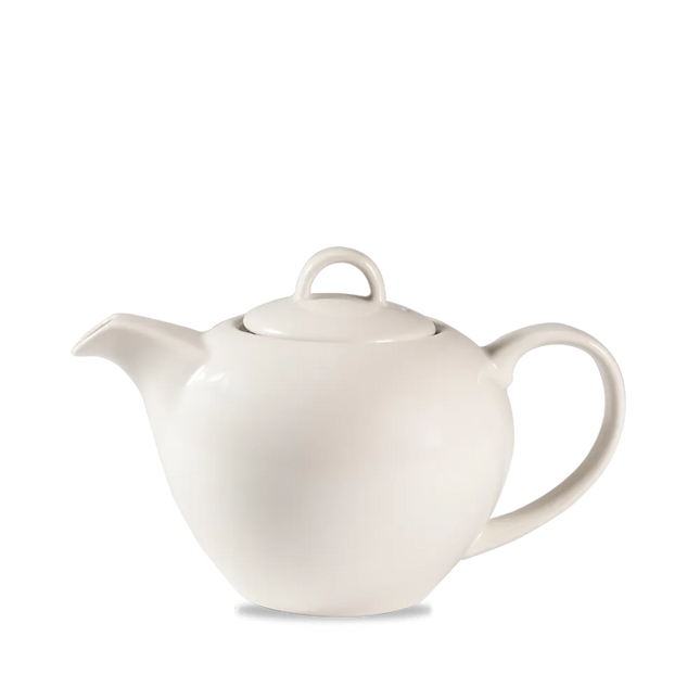 Churchill Elegant theepot 444 ml – sierlijk wit porseleinen kannetje voor thee in hotels